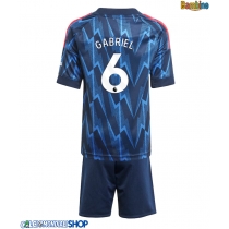 Maglie da calcio Arsenal Gabriel Magalhaes #6 Seconda Maglia Bambino 2025-26 Manica Corta (+ Pantaloni corti)